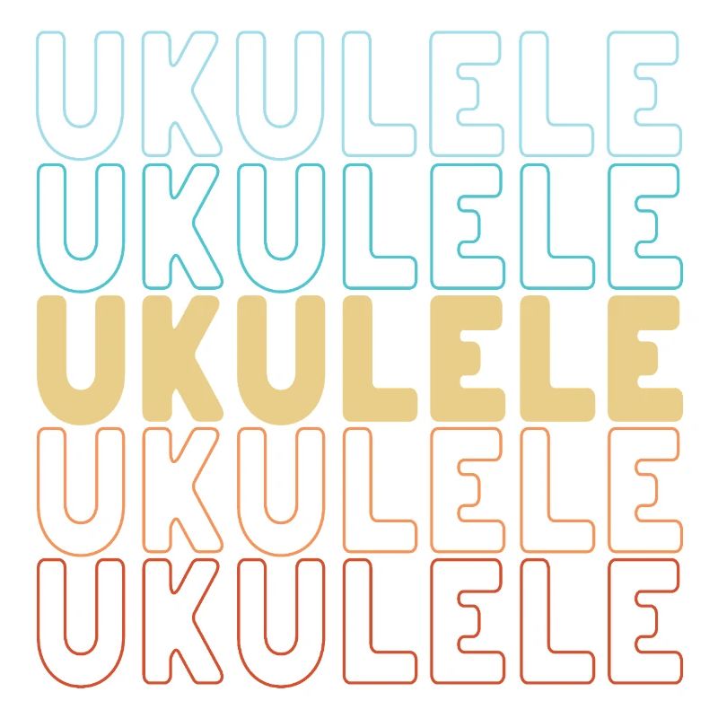 Ukulele typography