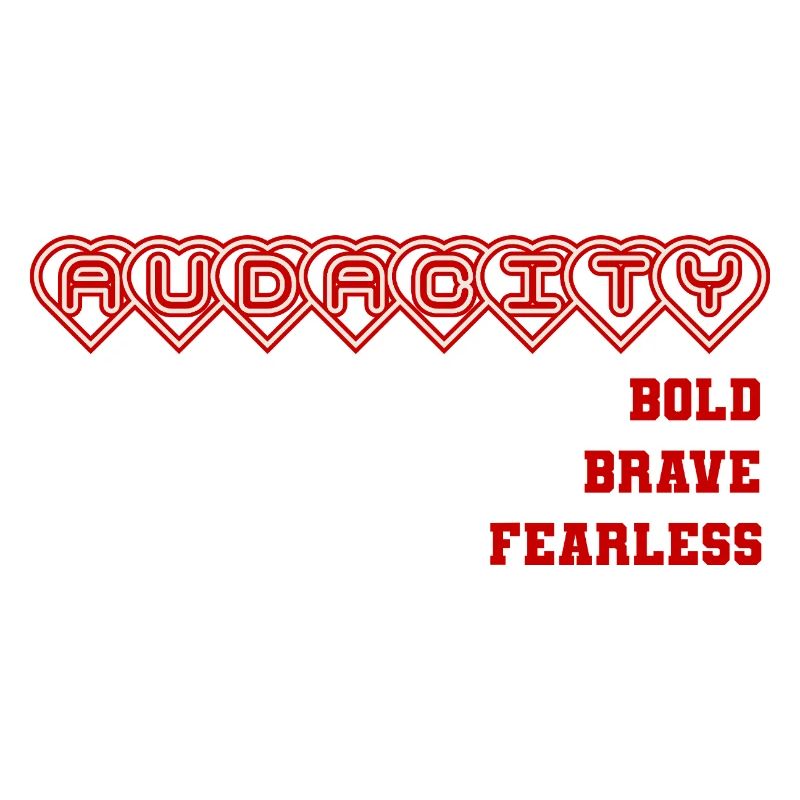 Mutige Ehrliche Herzensbindung Design, Statement 