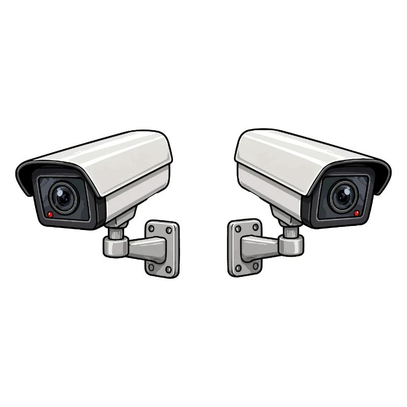 Dual Camera Surveillance Art