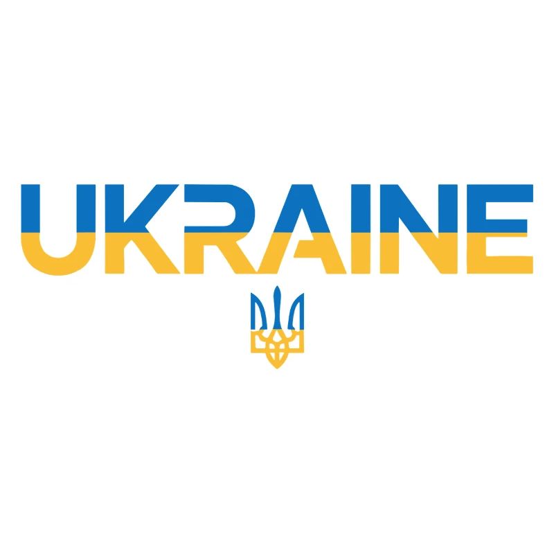 Drapeau de l’Ukraine Trident Emblem Art