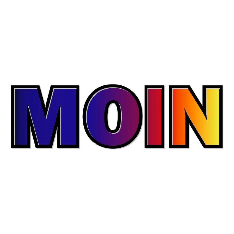 MOIN Gradient Typo Druck