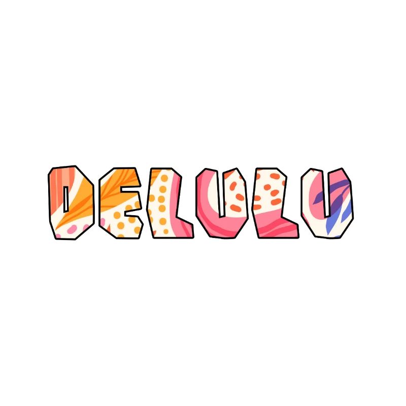 Conception typographique Delulu