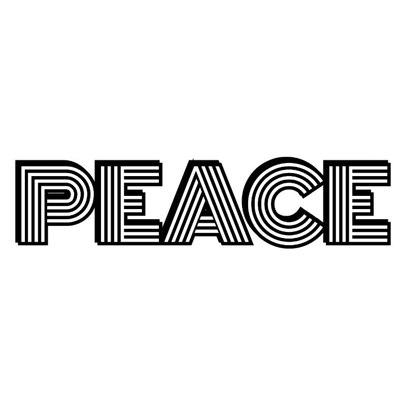 Peace Retro Bold Typography