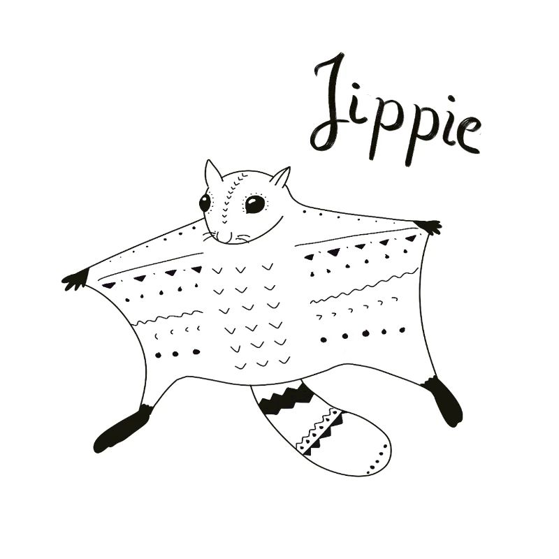 Flying squirrels approaching