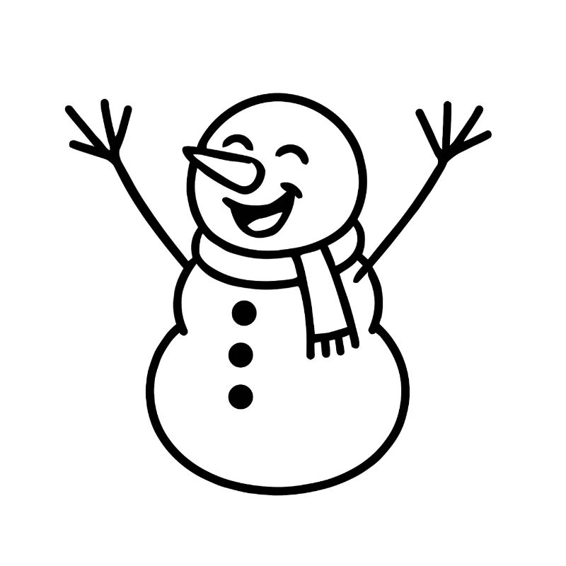 Fröhlicher Schneemann Illustration