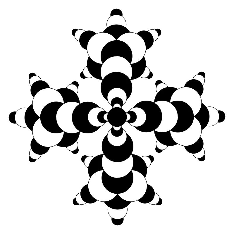 Fractal Molecule Crop Circle