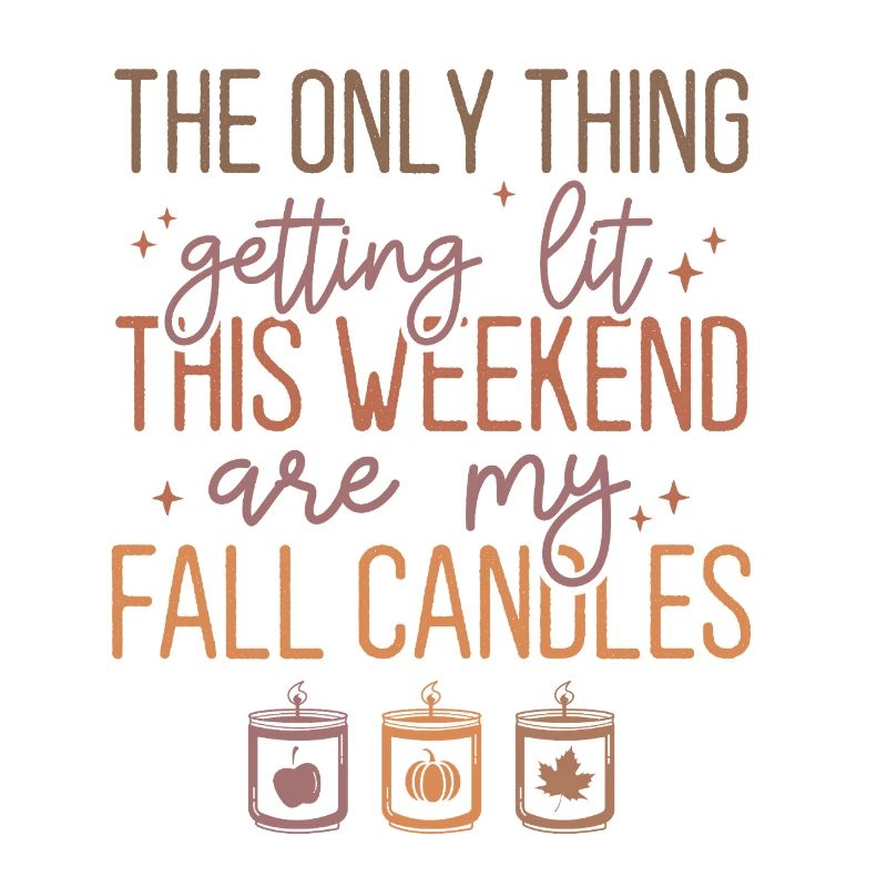 Bougie d’automne et conception de texte de parfum de cannelle