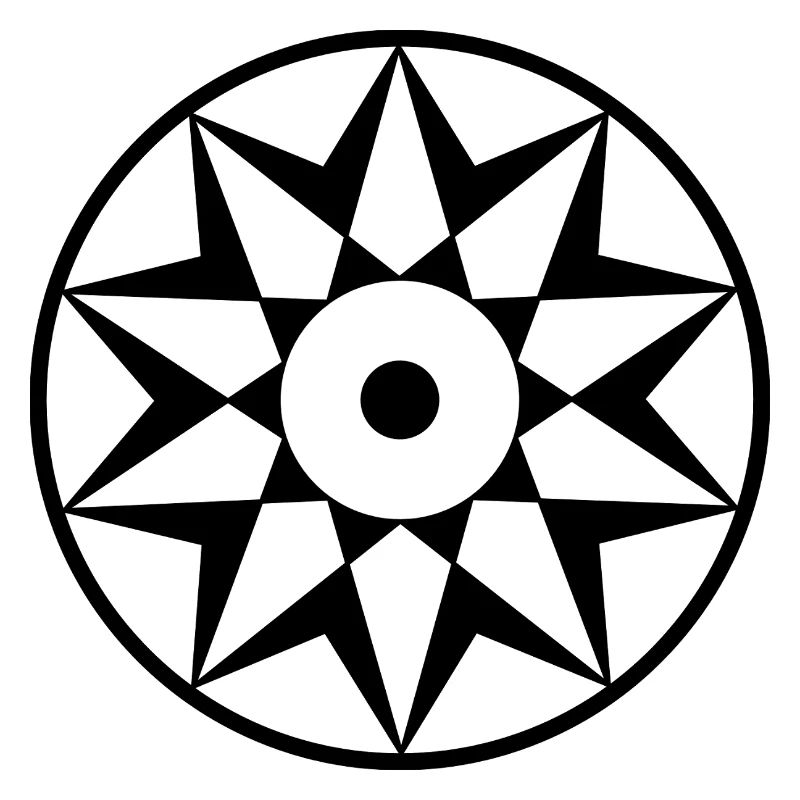 Décagramme Céleste Mandala