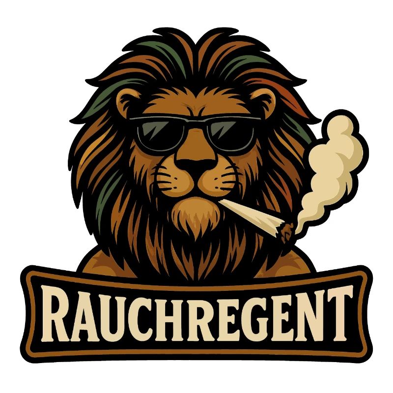 Reggae Lion avec lunettes de soleil