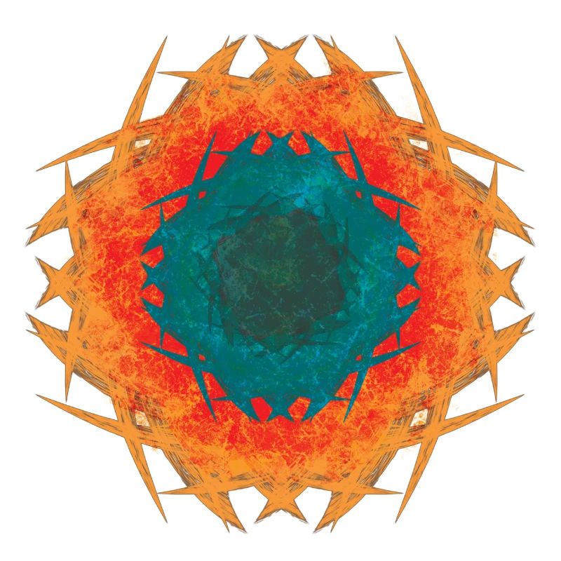 Fire Mandala Kaleidoscope