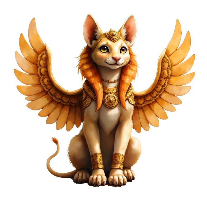 Golden Winged Cat
