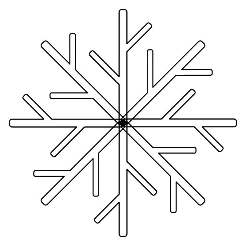 Schneekristall