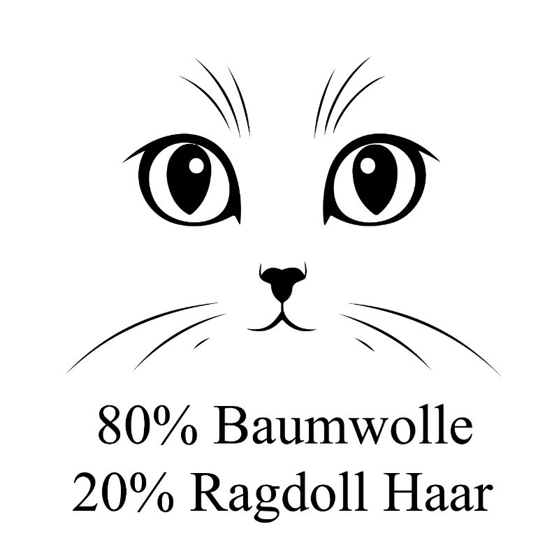 80% Baumwolle 20% Katzenhaar Ragdoll Geschenk