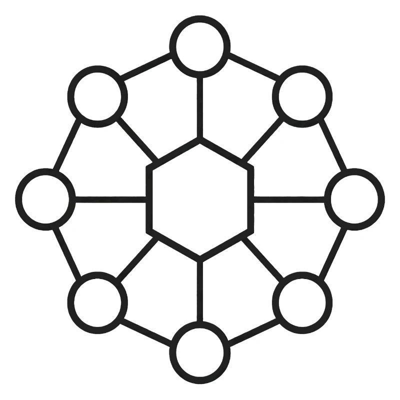 Mandala Hexagonal Géométrique