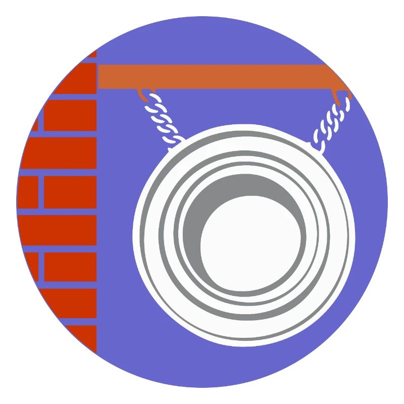 51169_Friseur pendant circulaire devant un mur de briques