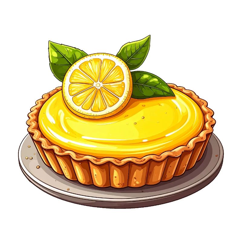 Cake with lemon