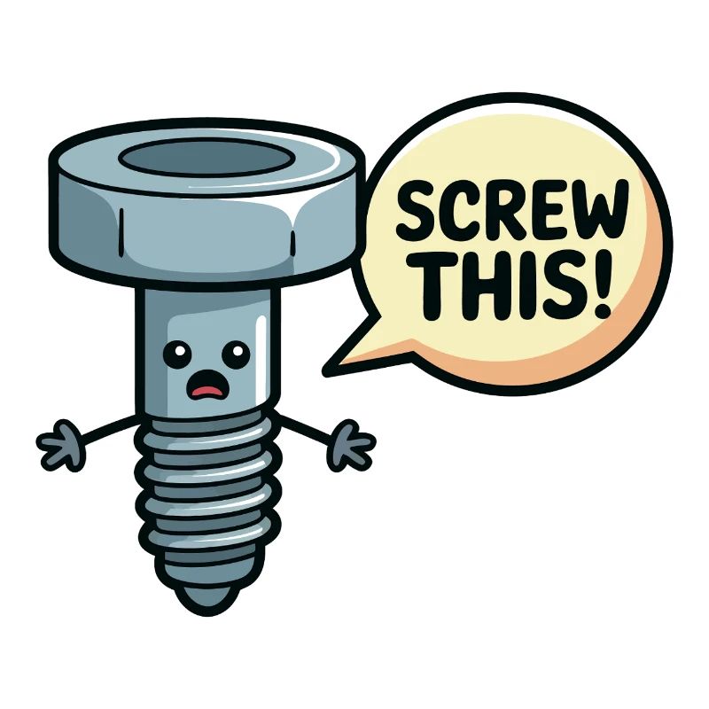 Screw This Funny Screw Pun Design