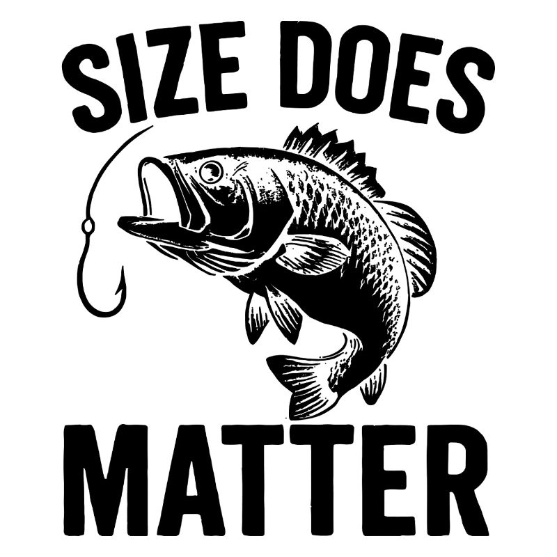 La taille compte - T-shirt Drôle de Pêcheur