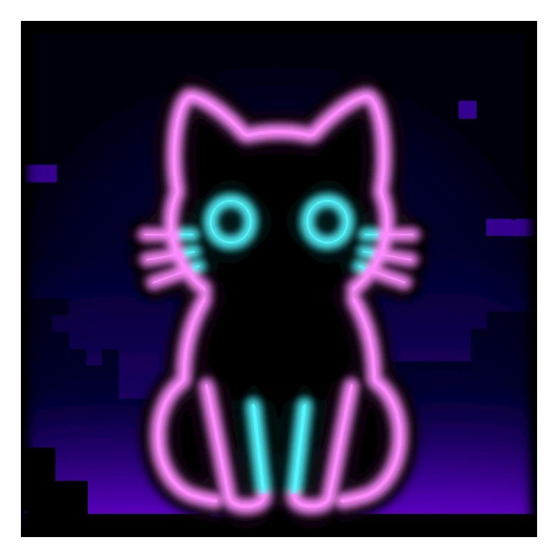 Neon Cat – Pixel Vibes for Gamers & Nerds