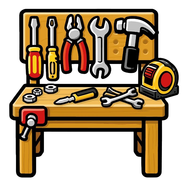 Établi de travail bricolage atelier