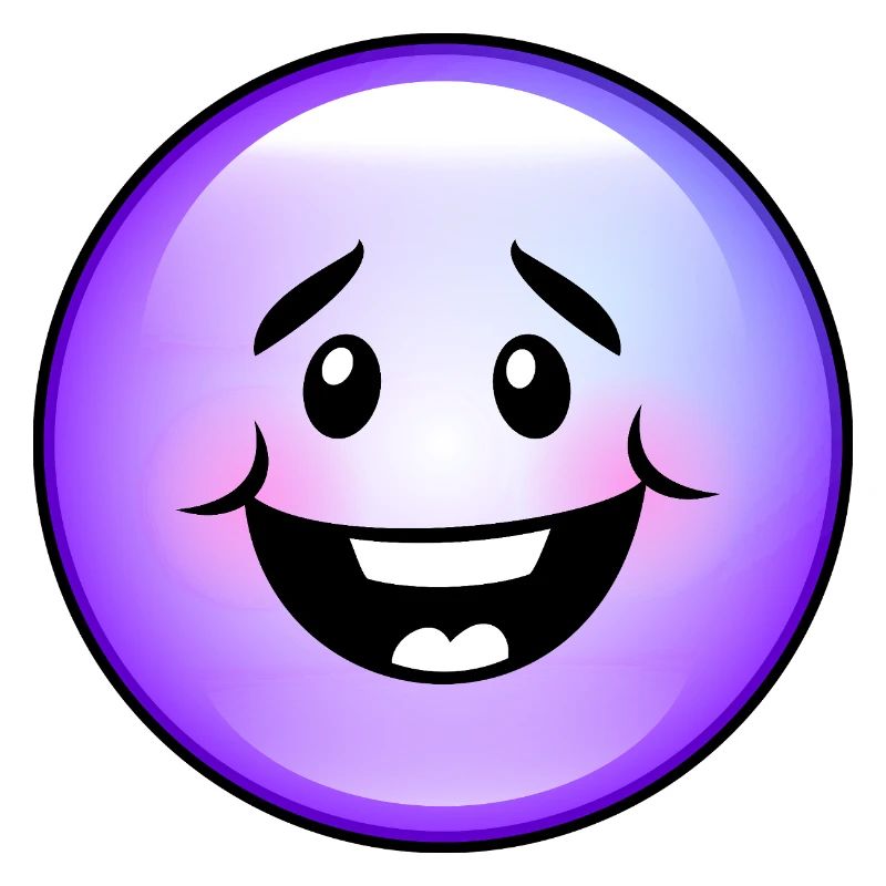 Bulle violette mignonne
