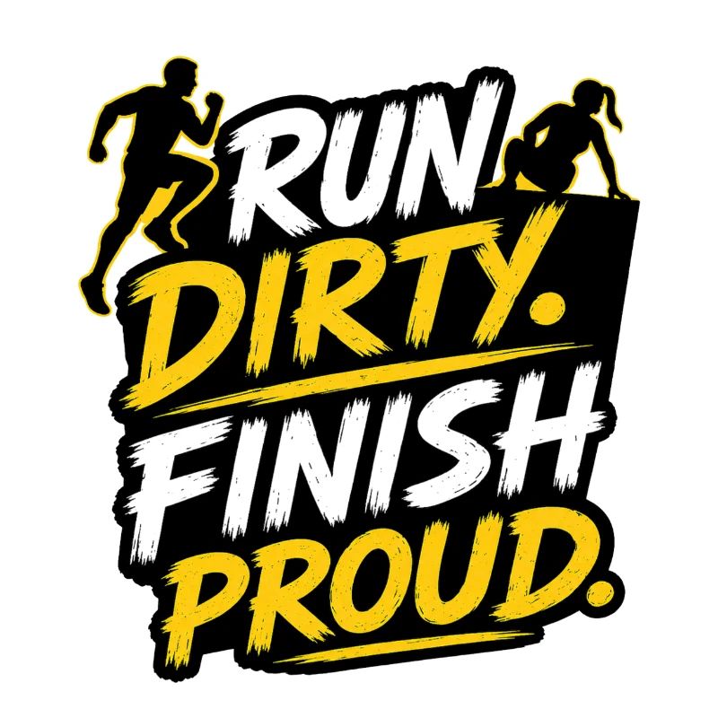 Run Dirty Finish Proud OCR Runner Design