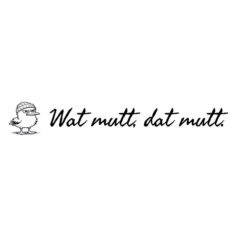 Wat mutt dat mutt plattdeutscher Spruch mit Möwe