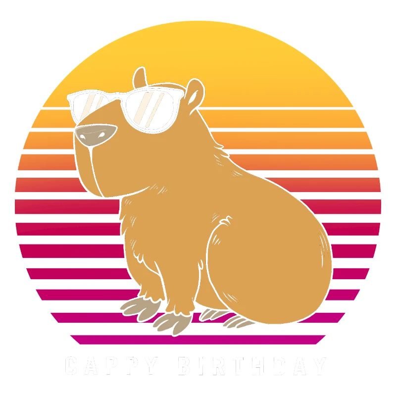 Joyeux anniversaire Capybara Joyeux anniversaire