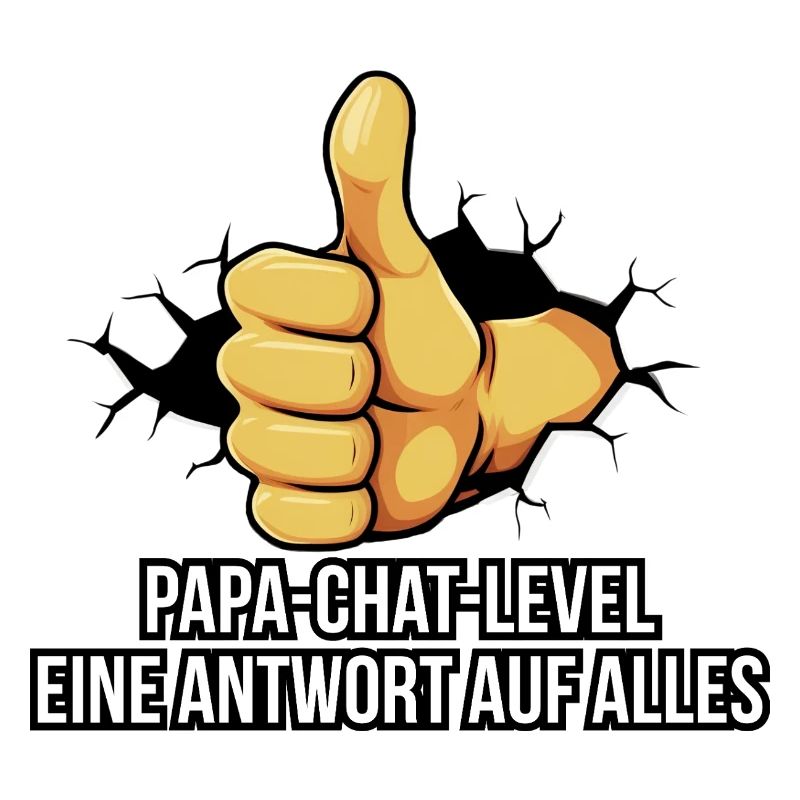 Papa lève le pouce avec lettrage