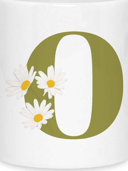 Buchstabe o Grüne Gänseblümchen