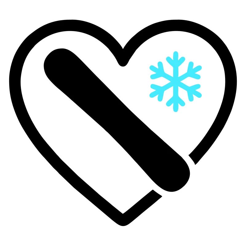 Snowboard Herz Berg Schnee Winter