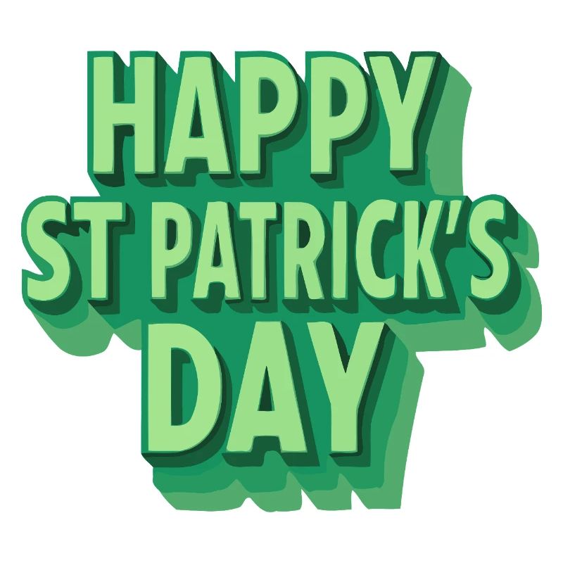 Joyeux Saint-Patrick Vert Pop Art