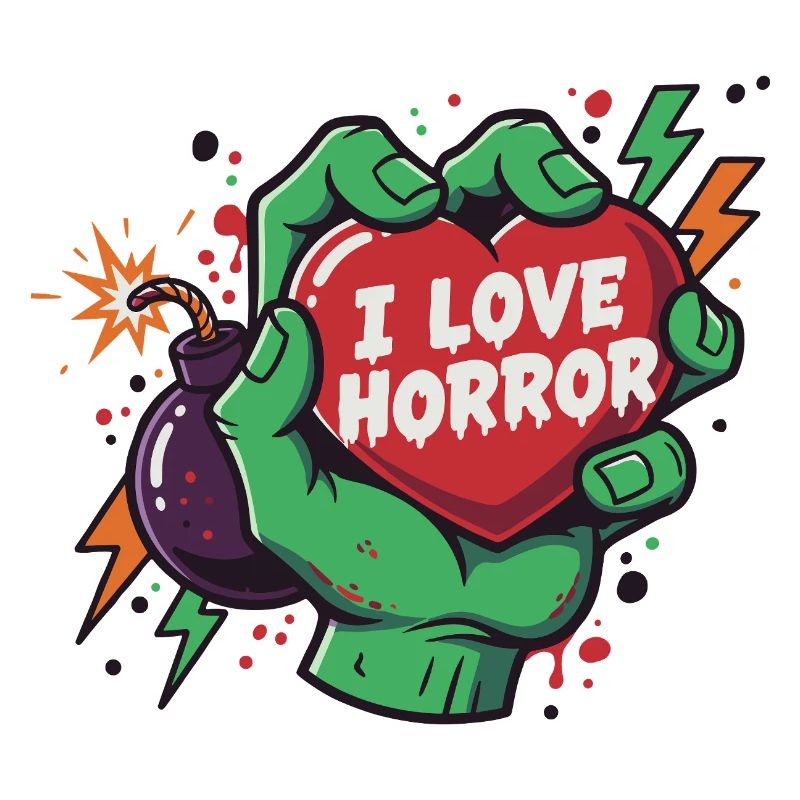 HorrorHeart dans la main de zombie