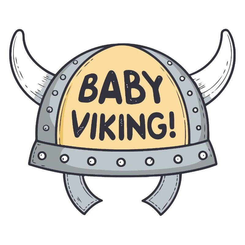 Viking Bébé Casque cornes blanches