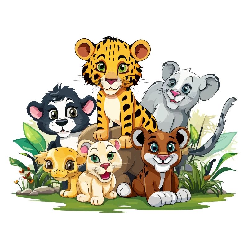 Tierfreunde im Dschungel
