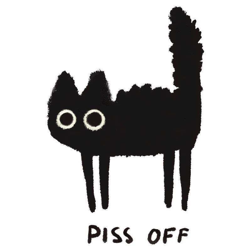 Grumpy Kitty Vibes - Laissez-moi tranquille