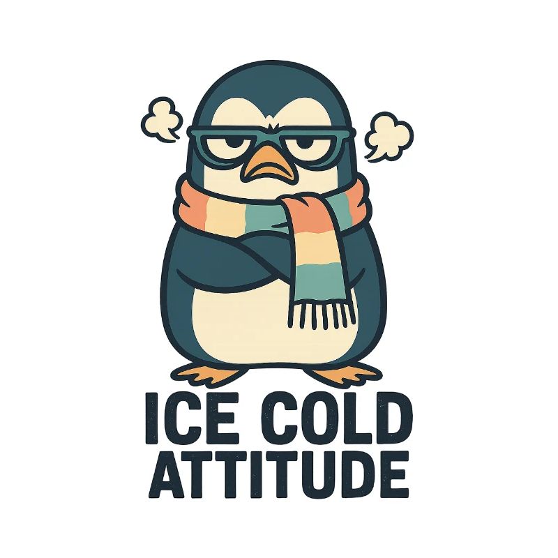 Icecold attitude penguin