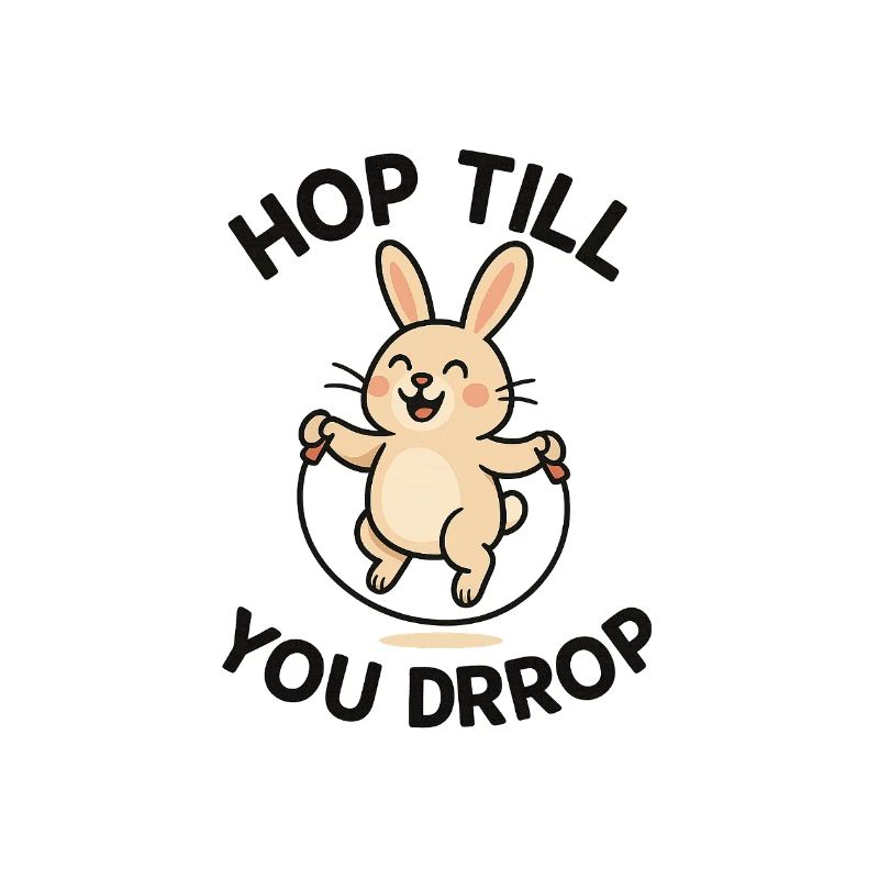 Conception de saut de lapin joyeux