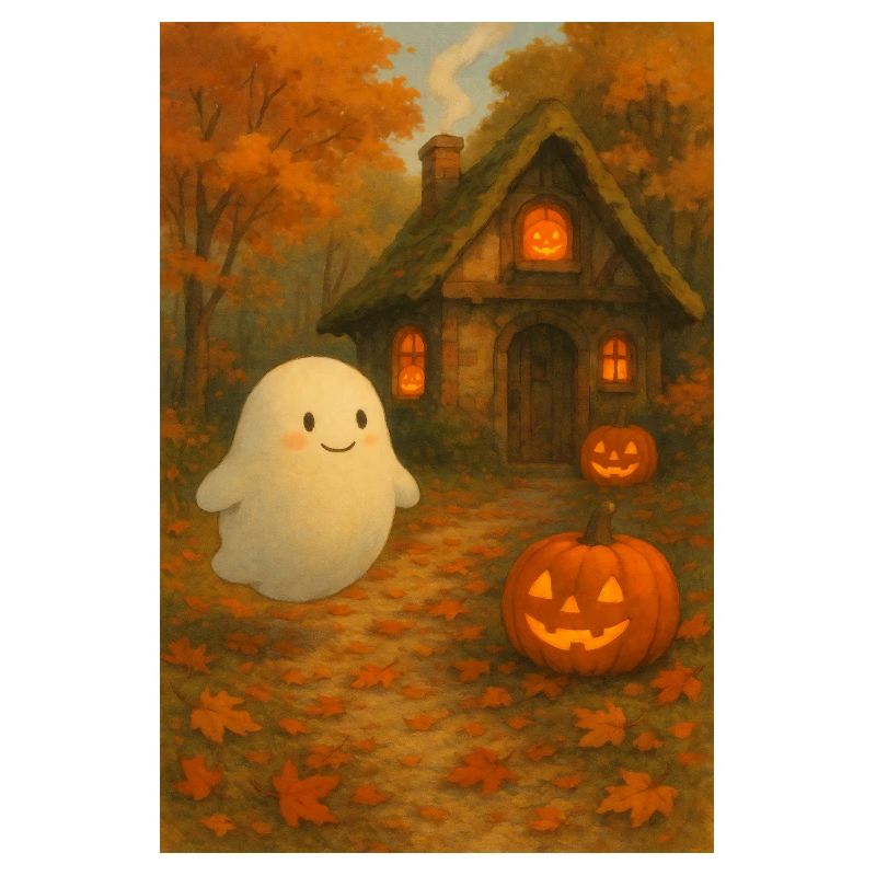 Geist im Herbst Wald