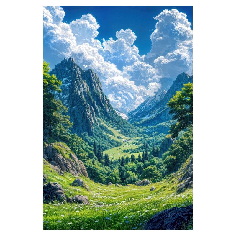 Illustration einer Naturlandschaft