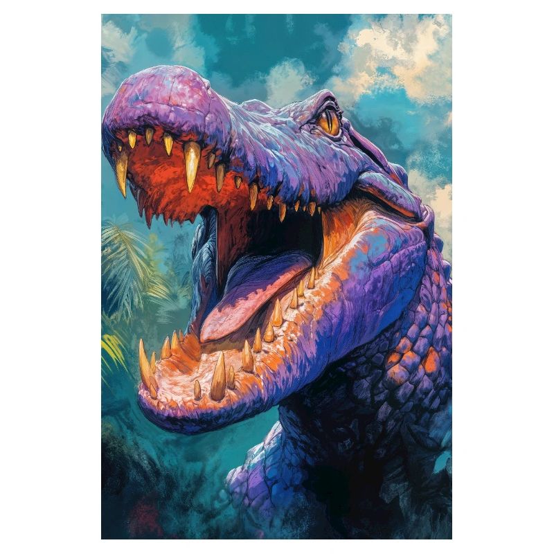 Illustration eines Krokodils