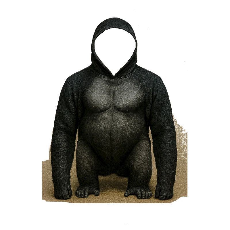 Shadow Gorilla Kapuzenpullover Design