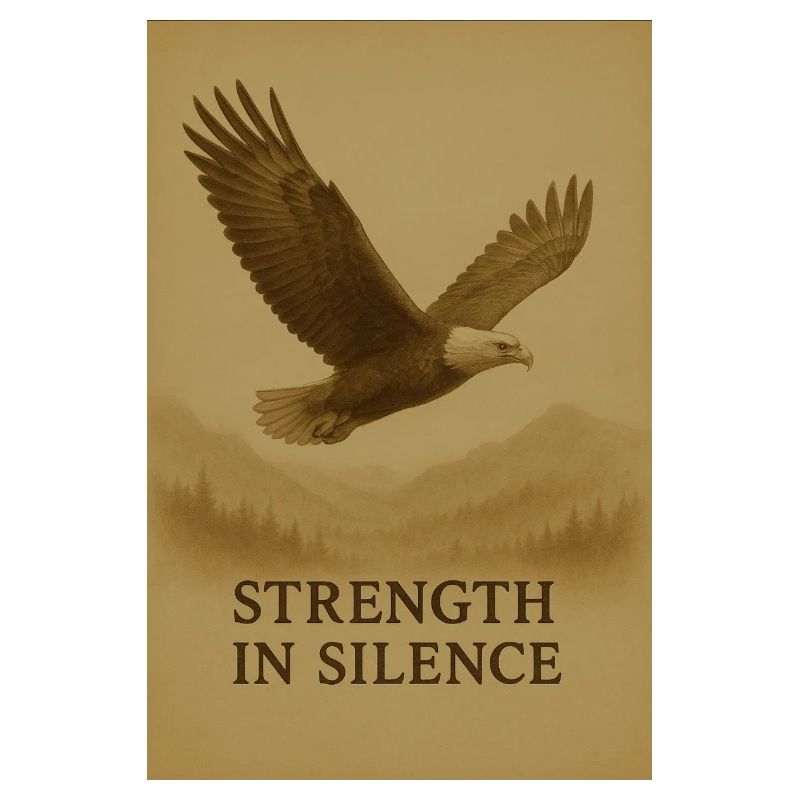 La force dans l’aigle du silence
