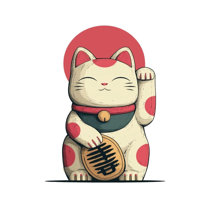 Maneki-Neko Glücks-Katze