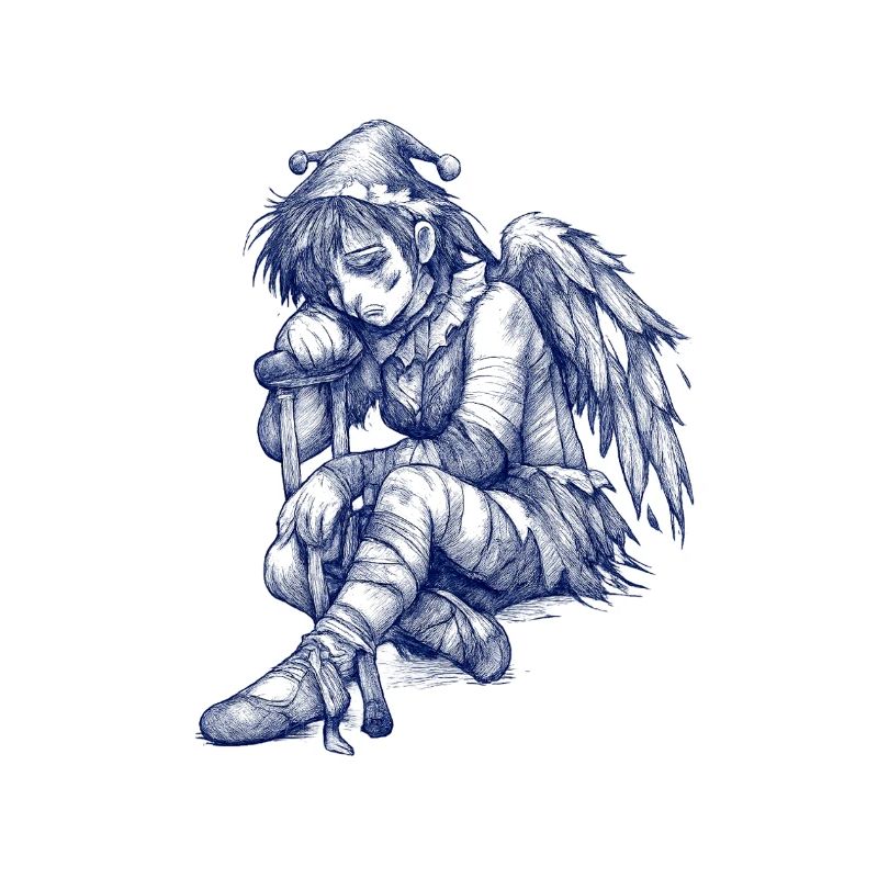 Sad Blue Angel