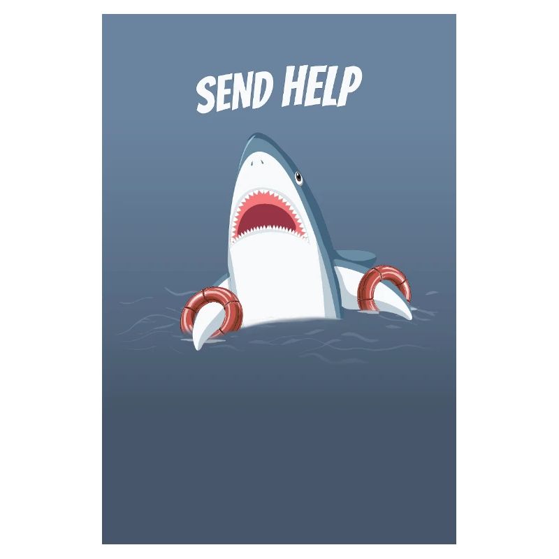 Envoyer de l’aide Drôle d’humour de requin