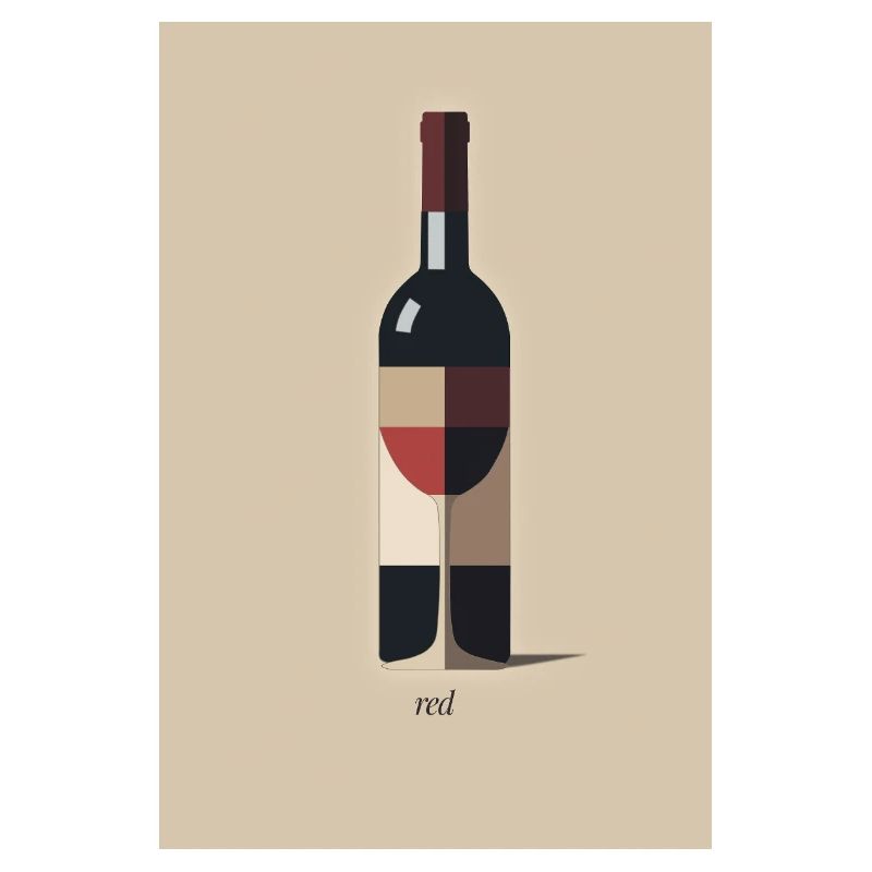 Red Wein Design minimalistisch modern