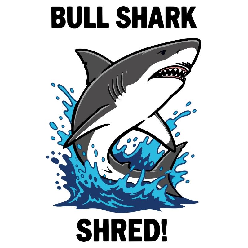 Requin Bouledogue Shred Shark Mer Bull