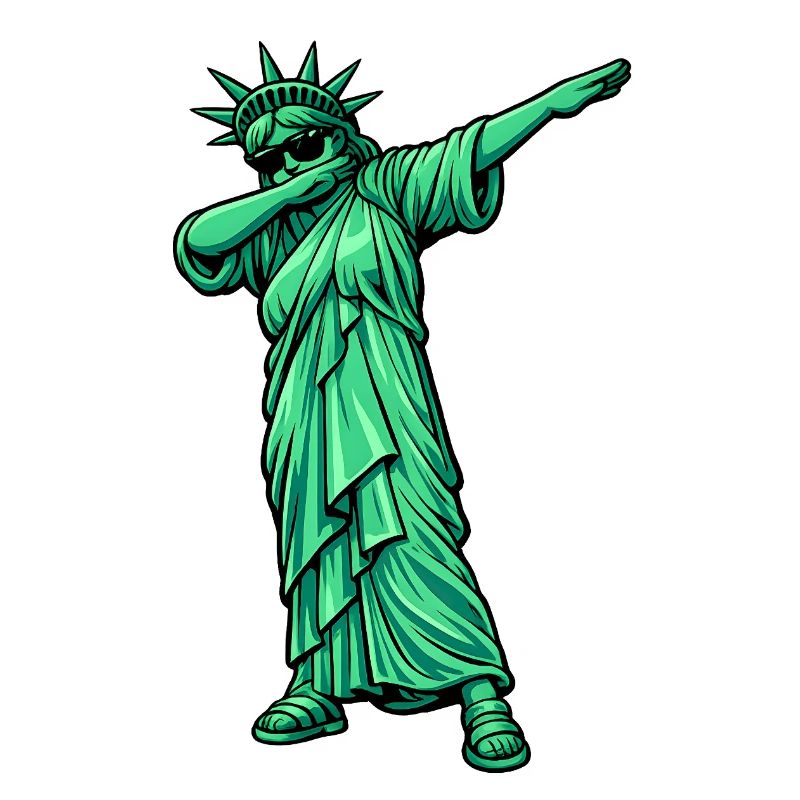 Dabbing Freiheitsstatue