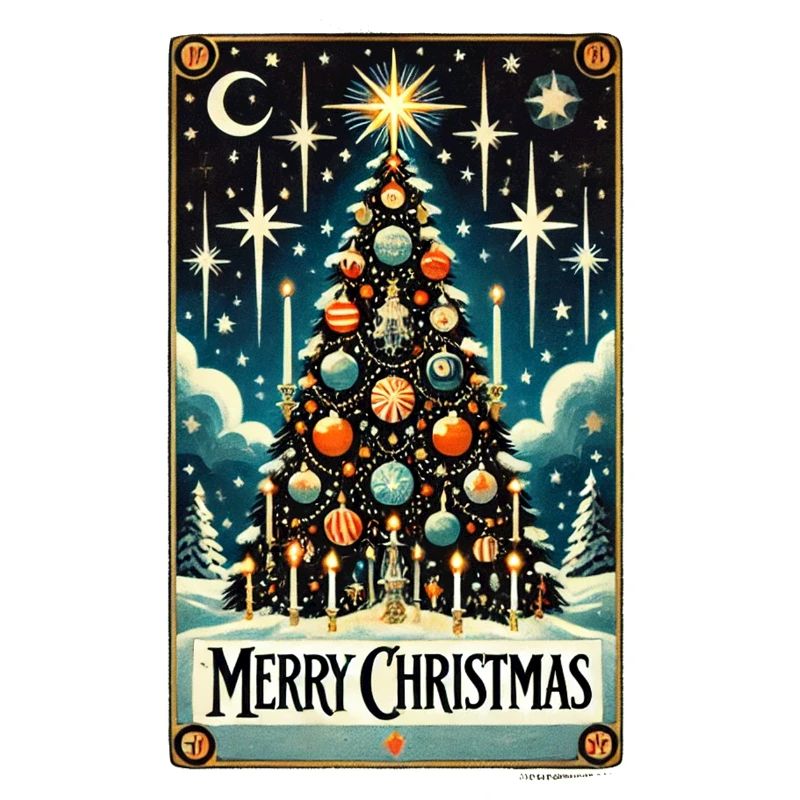 Starry Vintage Christmas Tree
